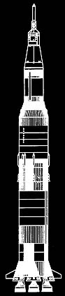 Saturn V Line Art